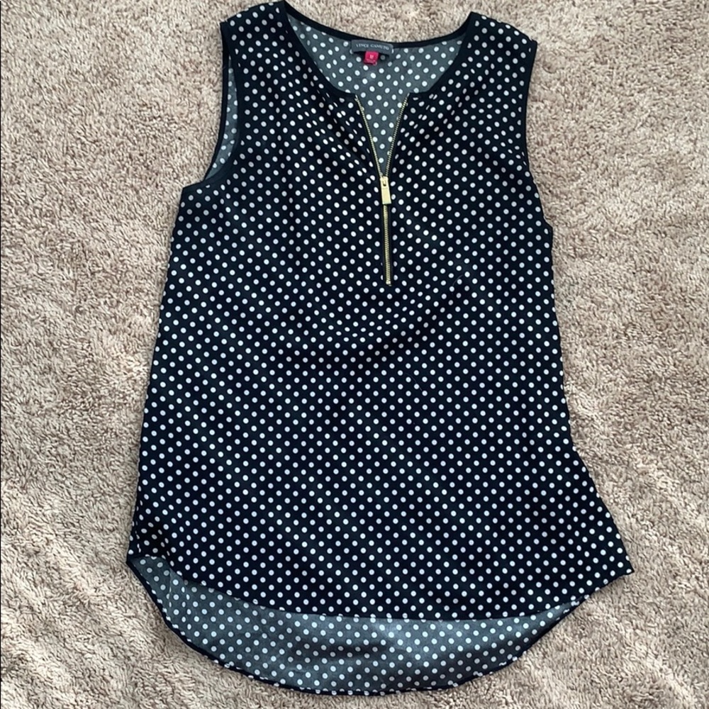 Vince Camuto zip up blouse
